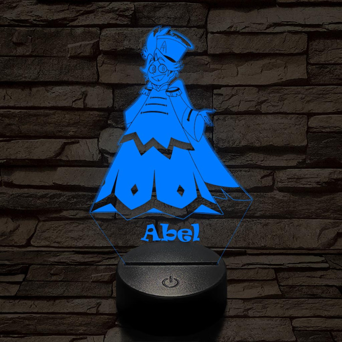 Hazbin Hotel Abel - 7 színű, színváltós 3D LED lámpa