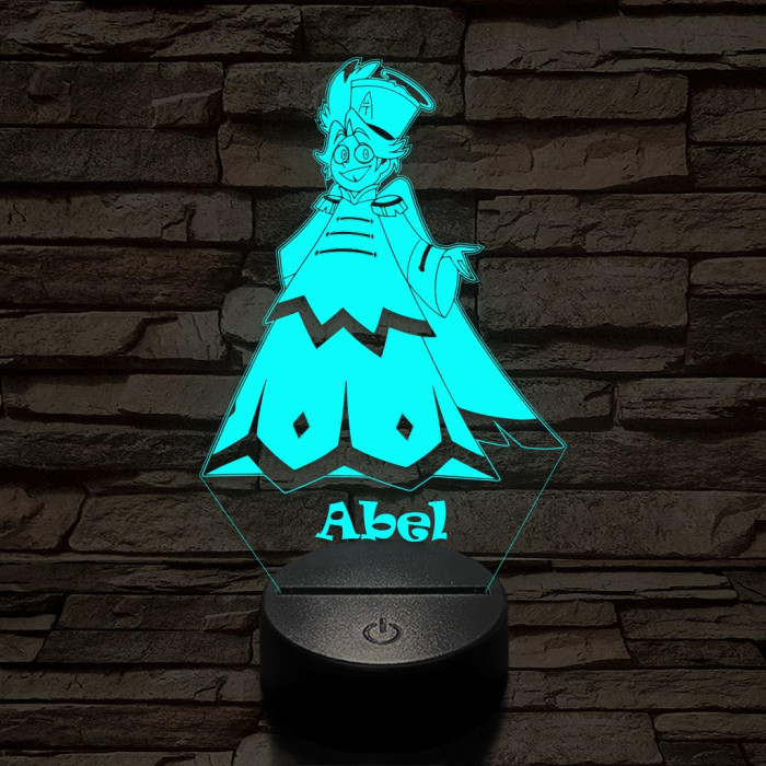 Hazbin Hotel Abel - 7 színű, színváltós 3D LED lámpa
