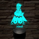 Hazbin Hotel Abel - 7 színű, színváltós 3D LED lámpa