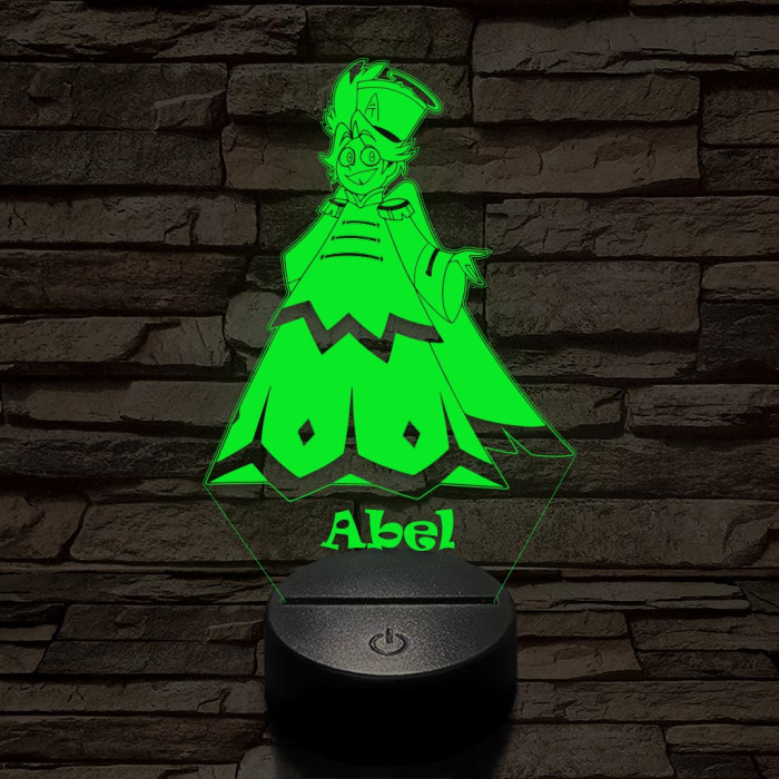 Hazbin Hotel Abel - 7 színű, színváltós 3D LED lámpa