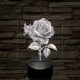 Rózsa 7 színű 3D led lámpa