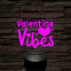 Valentini hangulat 7 színű 3D led lámpa