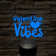 Valentini hangulat 7 színű 3D led lámpa