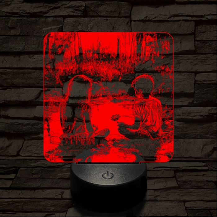 Régi szerelem 7 színű valósághű 3D led lámpa