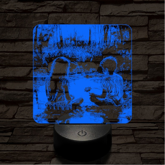 Régi szerelem 7 színű valósághű 3D led lámpa