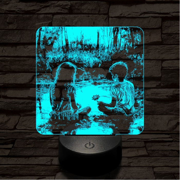 Régi szerelem 7 színű valósághű 3D led lámpa