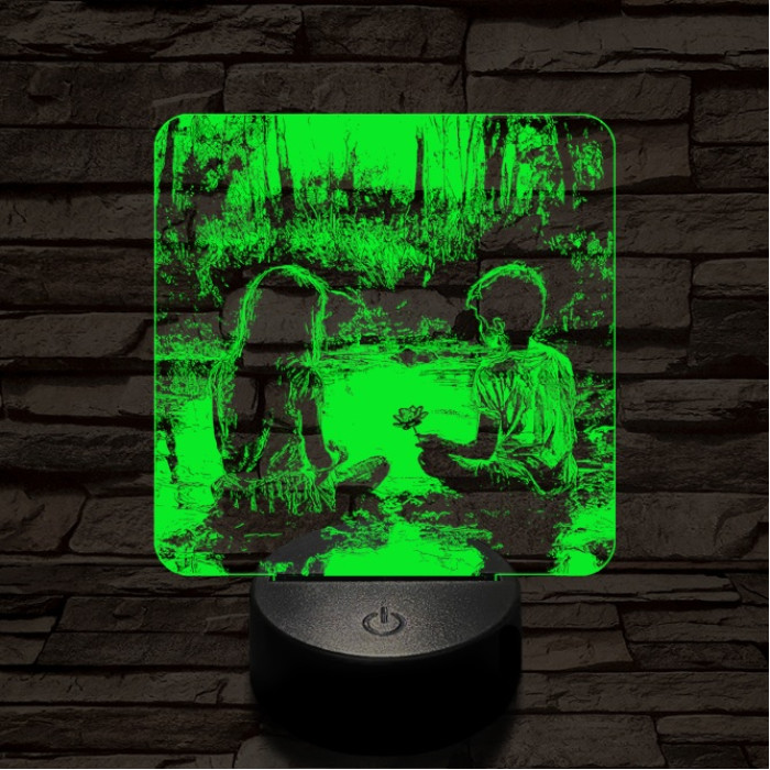 Régi szerelem 7 színű valósághű 3D led lámpa