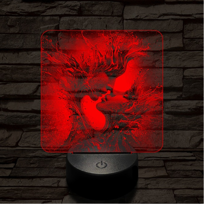 Elemi szerelem 7 színű valósághű 3D led lámpa