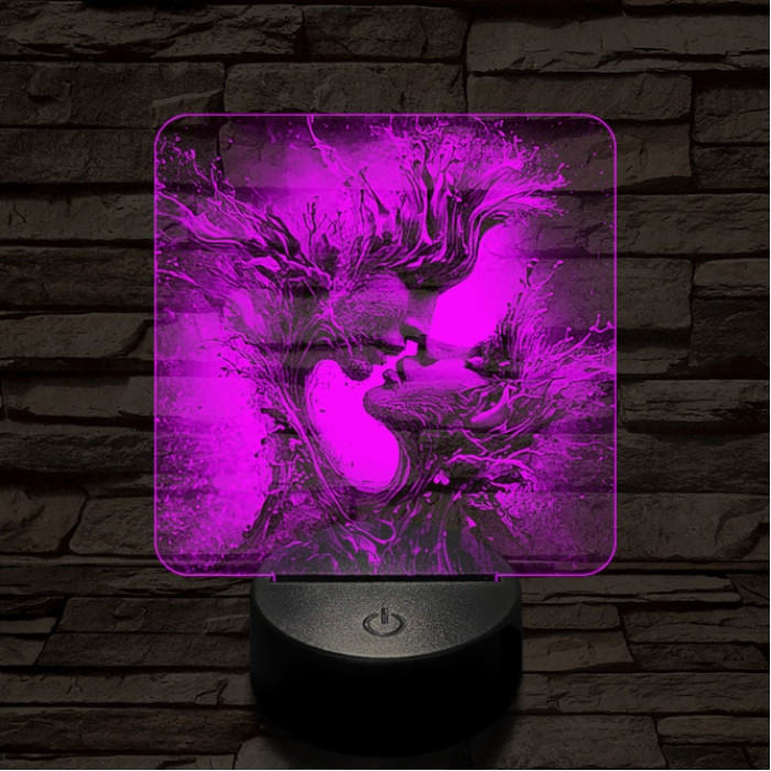 Elemi szerelem 7 színű valósághű 3D led lámpa