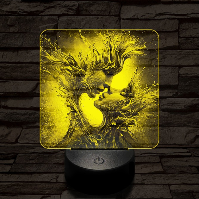 Elemi szerelem 7 színű valósághű 3D led lámpa