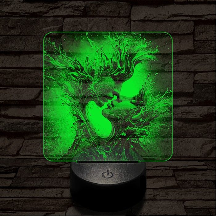 Elemi szerelem 7 színű valósághű 3D led lámpa