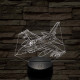 Harci vadászgép 7 színű 3D led lámpa