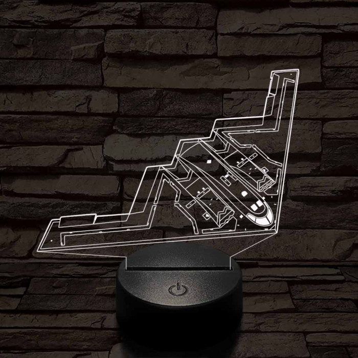 Lopakodó bombázó 7 színű 3D led lámpa