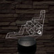 Lopakodó bombázó 7 színű 3D led lámpa