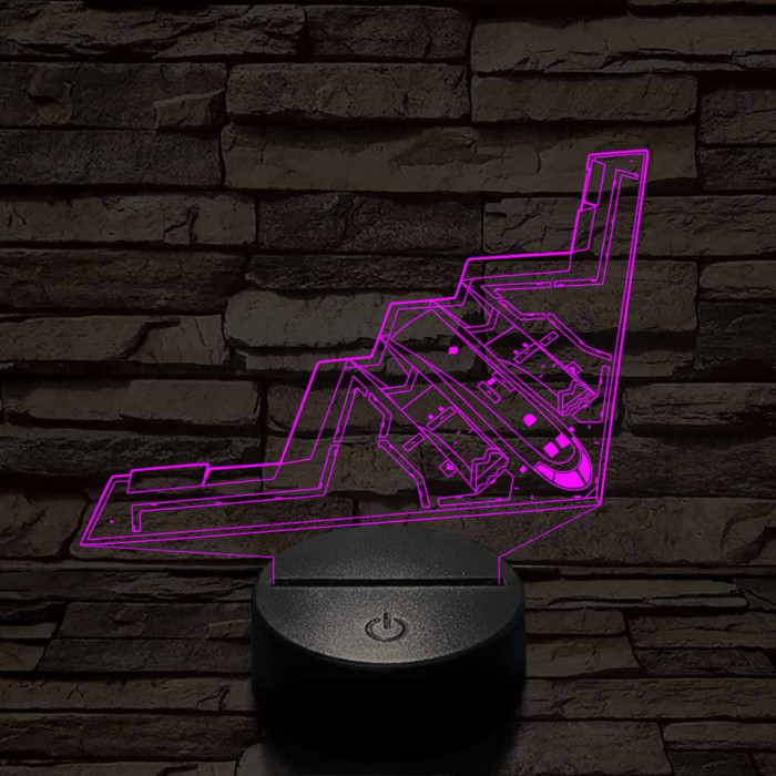 Lopakodó bombázó 7 színű 3D led lámpa