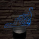 Lopakodó bombázó 7 színű 3D led lámpa