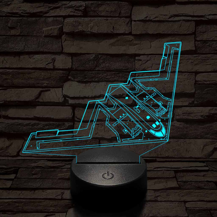 Lopakodó bombázó 7 színű 3D led lámpa