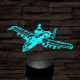A-10 vadász-bombázó 7 színű 3D led lámpa