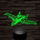 A-10 vadász-bombázó 7 színű 3D led lámpa