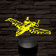 A-10 vadász-bombázó 7 színű 3D led lámpa