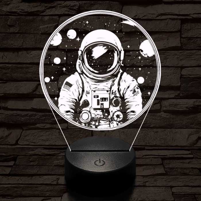Űrhajós 3D led lámpa