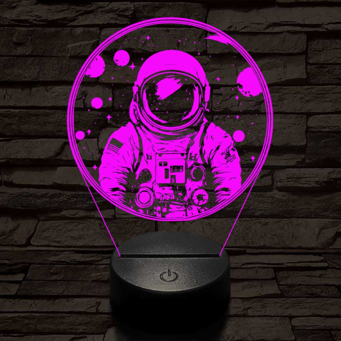 Űrhajós 3D led lámpa