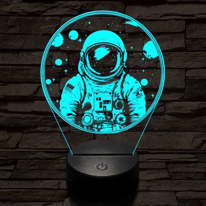 Űrhajós 3D led lámpa