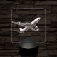 Boeing 747 az égen 7 színű valósághű 3D led lámpa