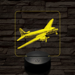 Manőverező utasszállító repülő 7 színű valósághű 3D led lámpa