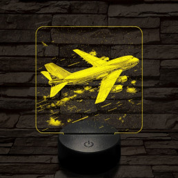 Bő ingben repülő 7 színű valósághű 3D led lámpa