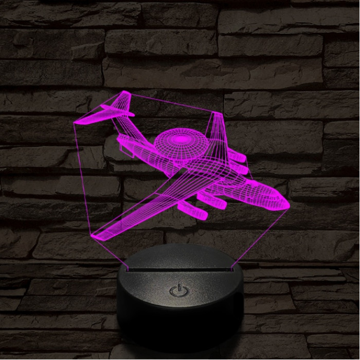 Berijev A–50 repülő 7 színű  3D led lámpa