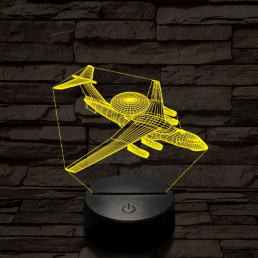 Berijev A–50 repülő 7 színű  3D led lámpa