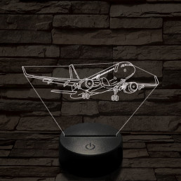 Áthúzó utasszállító 7 színű  3D led lámpa