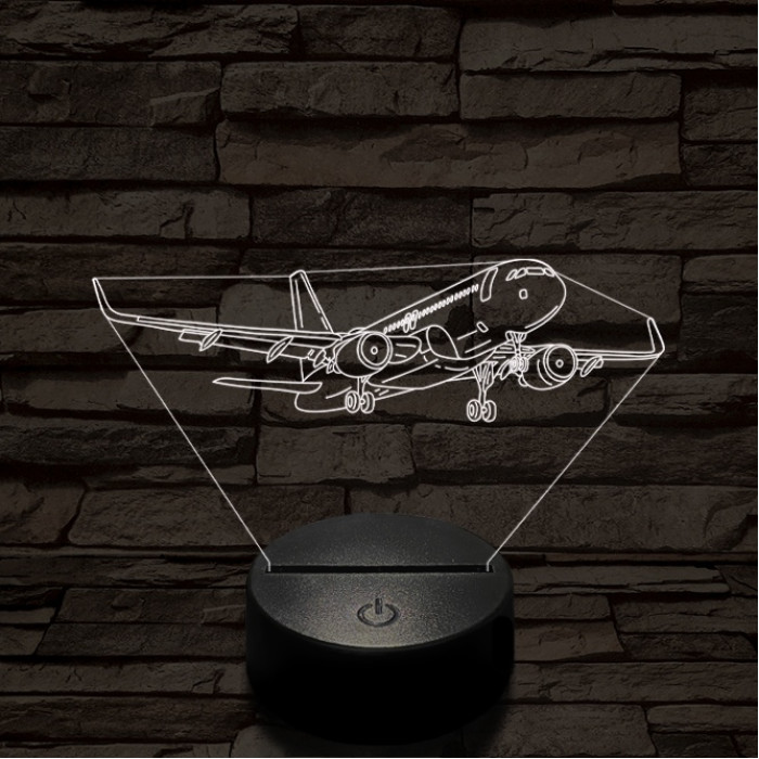 Áthúzó utasszállító 7 színű  3D led lámpa