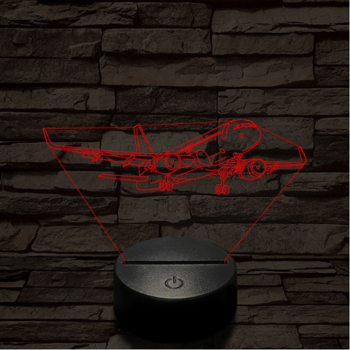 Áthúzó utasszállító 7 színű  3D led lámpa