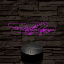 Áthúzó utasszállító 7 színű  3D led lámpa