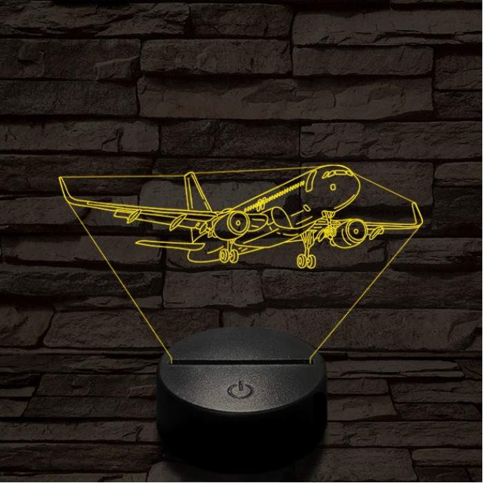 Áthúzó utasszállító 7 színű  3D led lámpa