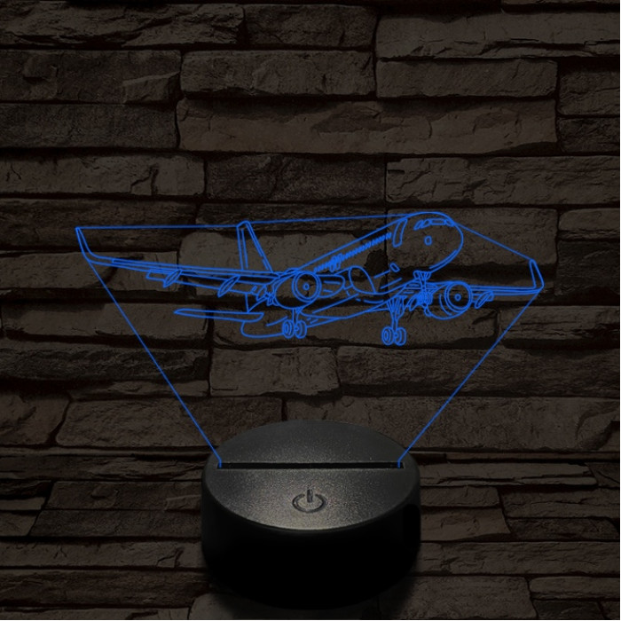 Áthúzó utasszállító 7 színű  3D led lámpa