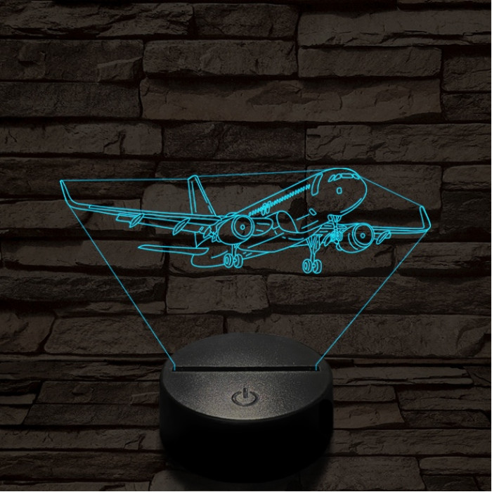 Áthúzó utasszállító 7 színű  3D led lámpa