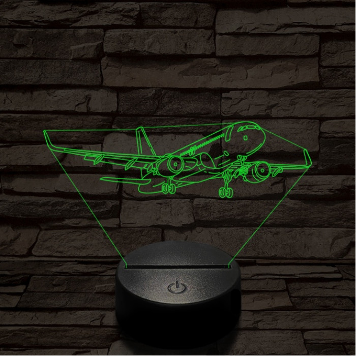 Áthúzó utasszállító 7 színű  3D led lámpa