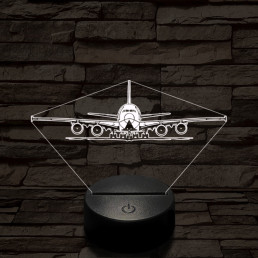 Kiguruló utasszállító 7 színű  3D led lámpa