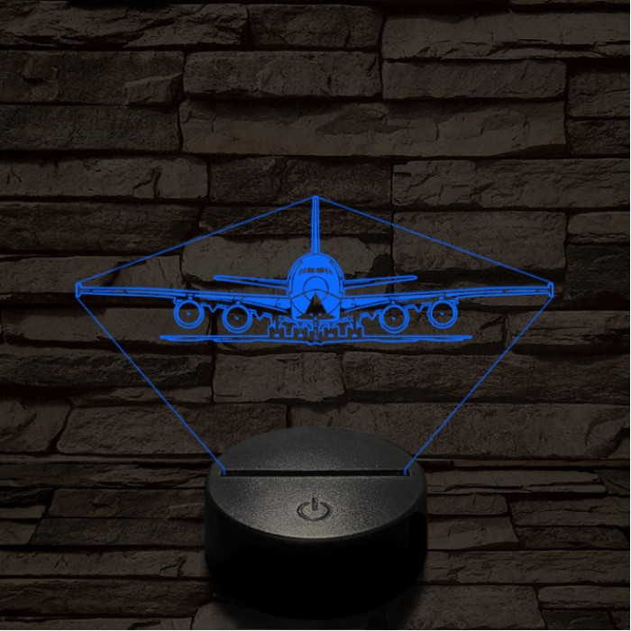 Kiguruló utasszállító 7 színű  3D led lámpa