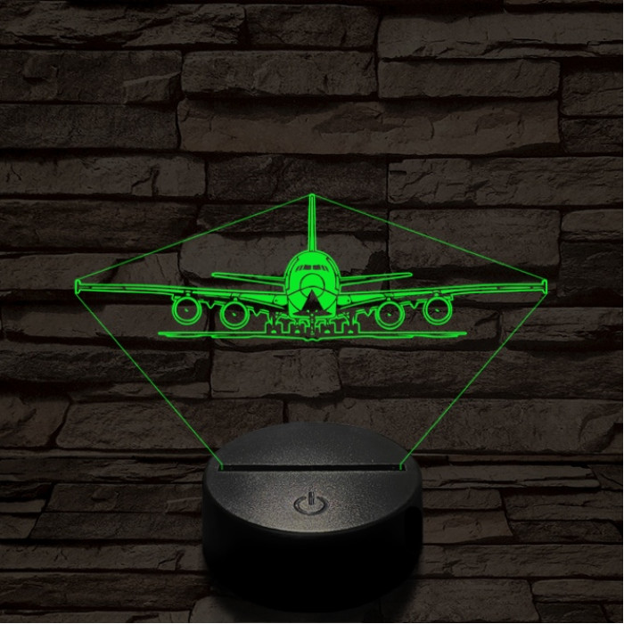 Kiguruló utasszállító 7 színű  3D led lámpa