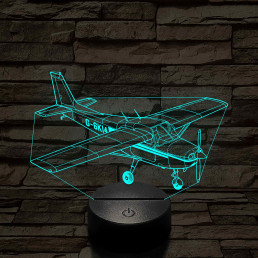 Egyfedelű Repülőgép 7 színű  3D led lámpa
