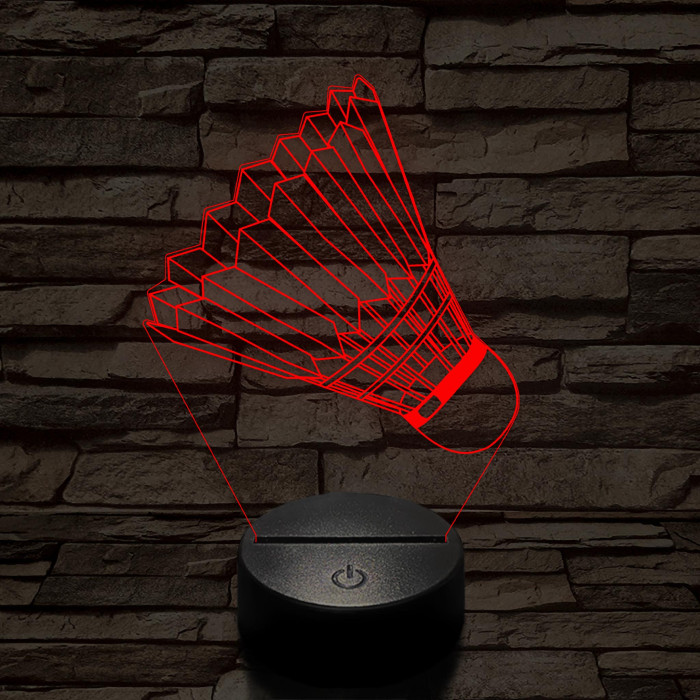 Tollaslabda 3D led lámpa