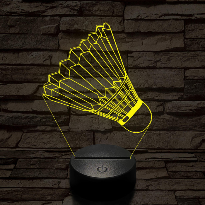 Tollaslabda 3D led lámpa