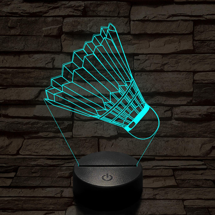 Tollaslabda 3D led lámpa