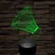 Tollaslabda 3D led lámpa