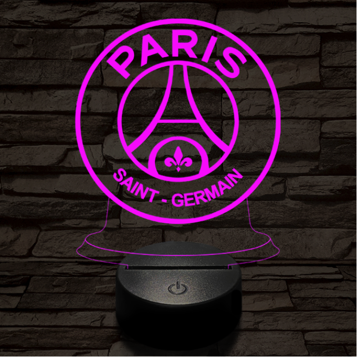 Paris saint germain 3D led lámpa