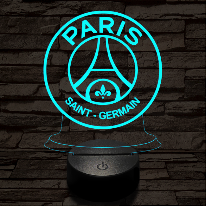 Paris saint germain 3D led lámpa